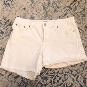 J.crew white denim shorts size 29 EUC